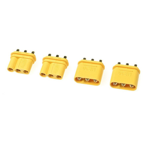 Konektor zlacený MR-30PB s krytem (2 páry)