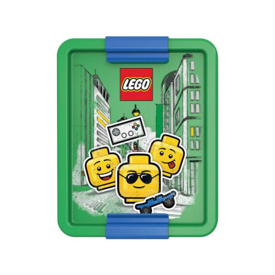 LEGO ICONIC Boy box na svačinu 170x135x69mm - modrý
