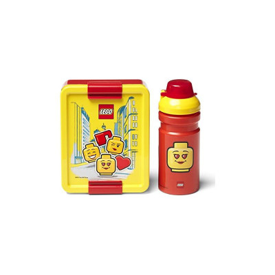 LEGO ICONIC Girl svačinový set - červený