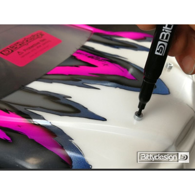 Označovací sada pro 1/10 karoserie - oranžové