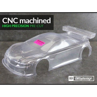 ON ROAD 190mm-es modellekre alkalmas, minőségi polikarbonátból gyártott, tiszta karosszéria bevont védőfóliával, csomagban mellékelt maszkozó- és dísz- matricák. 