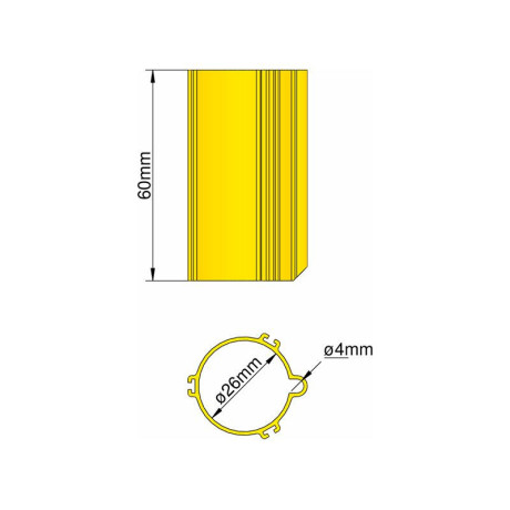 Klima Základna 26mm 3-stabilizátory žlutá