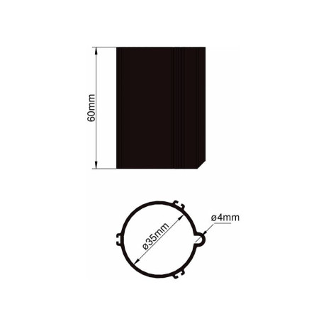 Klima Základna 35mm 3-stabilizátory černá