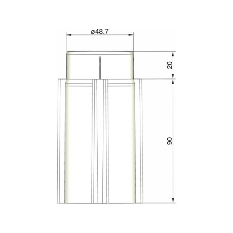 Klima Základna 50mm 4-stabilizátory bílá