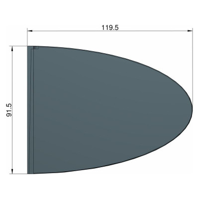 Klima Stabilizátor typ elipsa černý