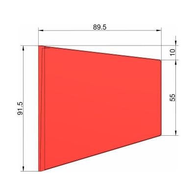 Klima Stabilizátor typ lichoběžník červený