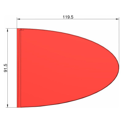 Klima Stabilizátor typ elipsa červený