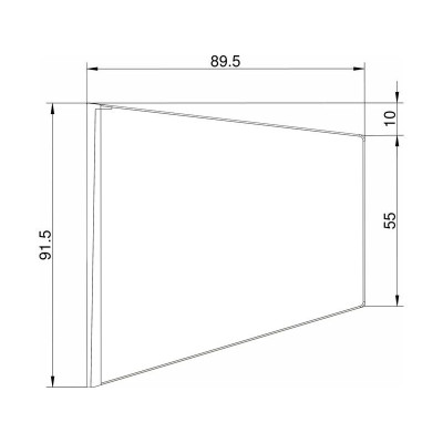 Klima Stabilizátor typ lichoběžník bílý