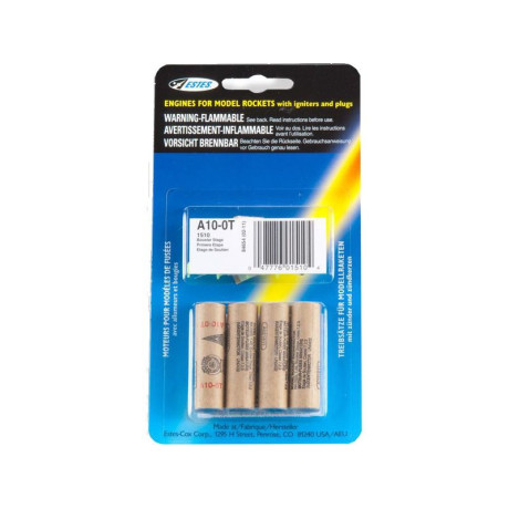 Estes raketový motor A10-0T (4ks)