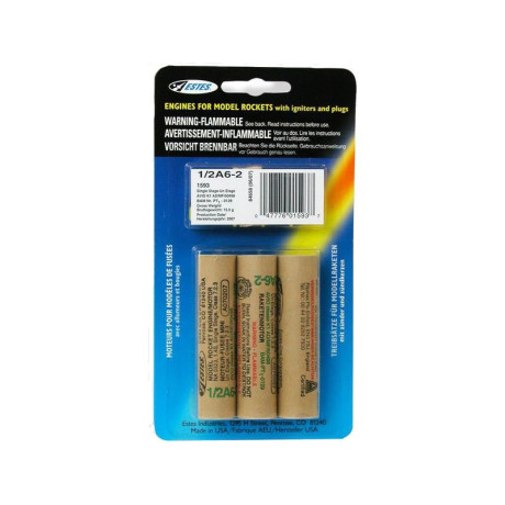 Estes raketový motor 1/2A6-2 (3ks)