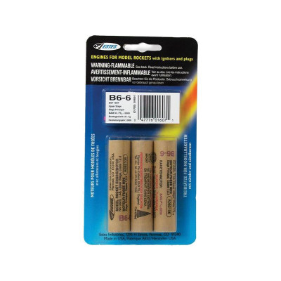 Estes raketový motor B6-6 (3ks)