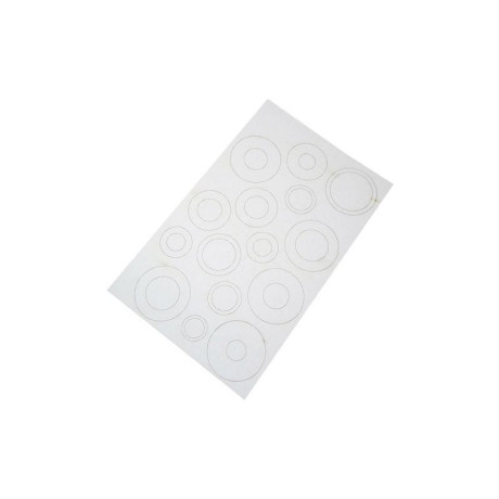 Estes - Šablona papírová na kroužky, adaptéry (4)