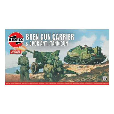 Classic Kit VINTAGE military A01309V - Bren Gun Carrier & 6 pdr Anti-Tank Gun (1:76)
