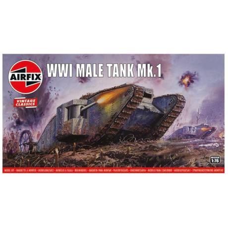Classic Kit VINTAGE tank A01315V - WWI Male Tank Mk.I (1:76)