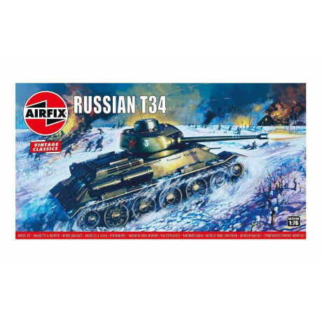 Classic Kit VINTAGE tank A01316V - Russian T34 Medium Tank (1:76)