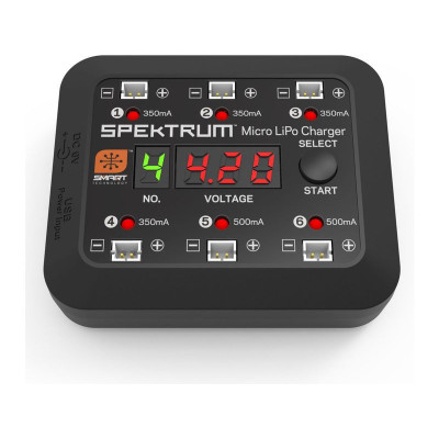 Spektrum Smart nabíječ Micro 6-port DC/USB 1S LiPo