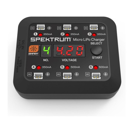 Spektrum Smart nabíječ Micro 6-port DC/USB 1S LiPo