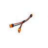 Spektrum Y-kábel IC3 csatlakozókkal a két akkumulátor IC3 csatlakozóval való csatlakoztatásához. 15cm-es 13AWG kábel..