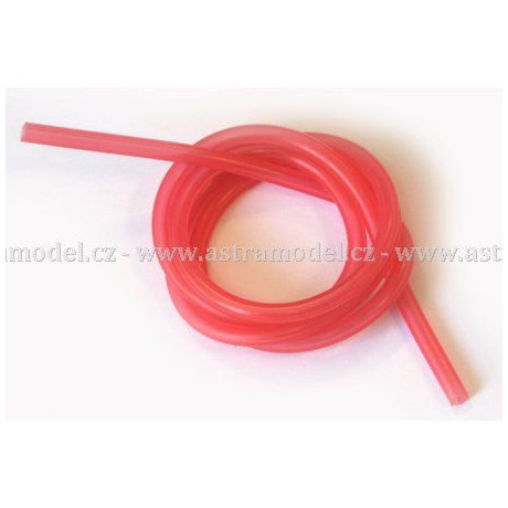 Silikonová hadička 2.4/5.5mm červená (1m)