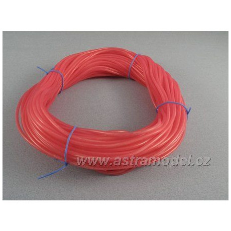Silikonová hadička 2.4/5.5mm červená (50m)