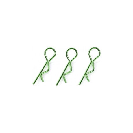 Sponka karosérie 1:8 velká zahnutá zelená (10)