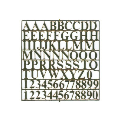 Krick Sada písmen mosaz 6mm