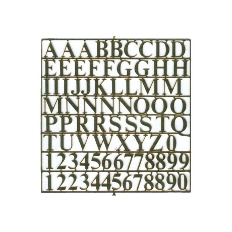 Krick Sada písmen mosaz 6mm