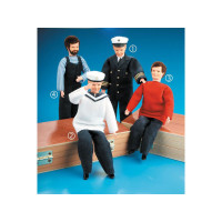 Krick Sailor figura 150mm. Az emberfiguráknak köszönhetően minden hajómodell életre kel. Rugalmasak az egész testükön, anyaggal borítottak és festettek. Méretarány: 1:12.