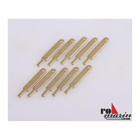 ROMARIN Podpěra zábradlí plochá 15mm 1x otvor (10)