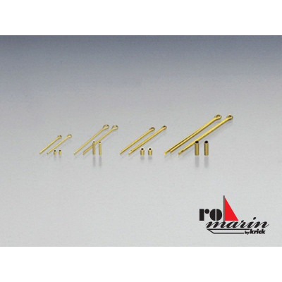 ROMARIN Očko s trubičkou mosaz 1.5/1.0x15mm (20)