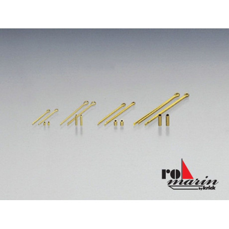 ROMARIN Očko s trubičkou mosaz 1.5/1.0x15mm (20)