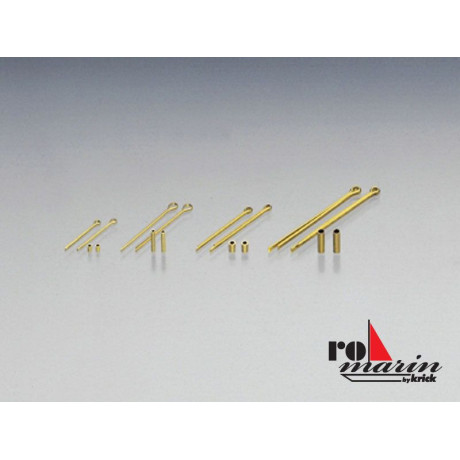 ROMARIN Očko s trubičkou mosaz 2.5/2.0x40mm (10)