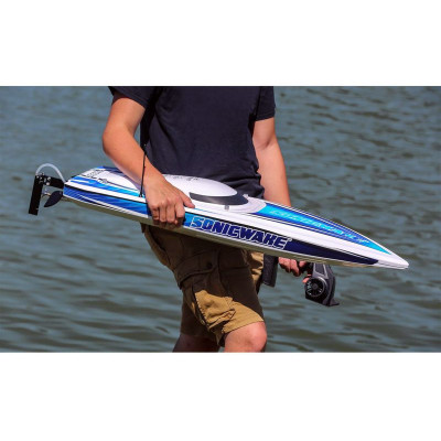 Proboat Sonicwake 36" Self-Right Deep-V BL RTR bílý