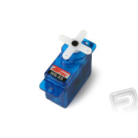 Piko-szervo 8g műanyag fogaskerekekkel a kisseb elektro-repülőkhöz. Tolóerő 1,1 kg/cm, sebesség 0,18s/60st / 4,8 V.