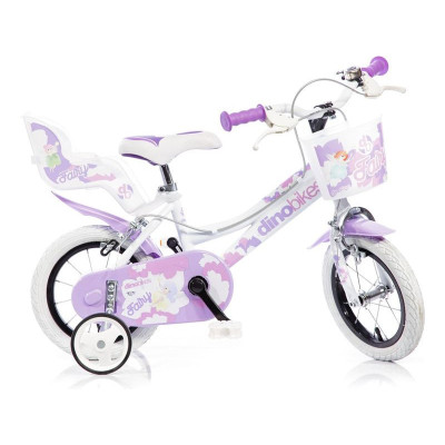 DINO Bikes - Dětské kolo 12" bílé