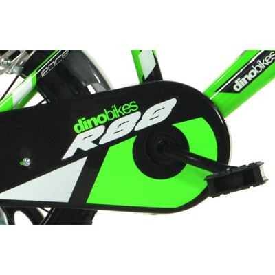 DINO Bikes - Dětské kolo 14" zelené