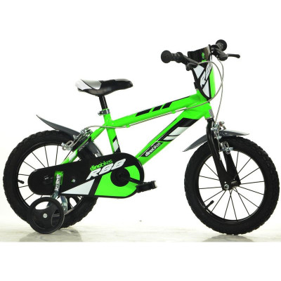 DINO Bikes - Dětské kolo 16" zelené