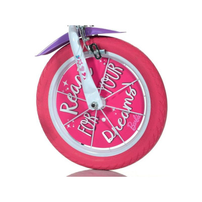 DINO Bikes - Dětské kolo 16" Barbie s košíkem