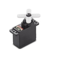 Nagyon erős fémfogaskerekes 13g-os submikroszervo a kisseb elektro-repülőkhöz és vitorlázókhoz, minihelikopterekhez és 1:18 autókhoz. 1xBB. Tolóerő 2,4 kg.cm és sebesség 0,17s/60° / 4,8 V/tol. 3.0kg.cm a sebesség 0,14s/60° / 6,0 V. Felturbózott HS-65MG!