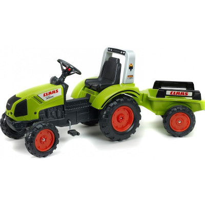 FALK - Šlapací traktor Claas Arion 430 s vlečkou