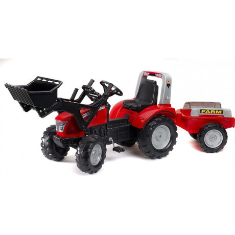 FALK - Šlapací traktor McCormick s nakladačem a vlečkou