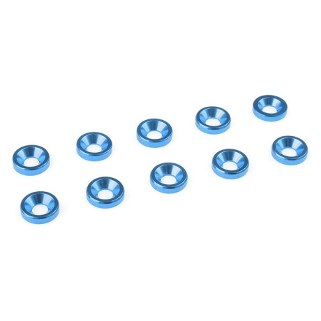 Podložka pro záp. šroub M3 hliník modrá (10)