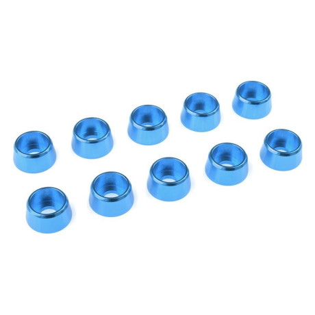 Podložka pro válc. hlavu M4/10mm hliník modrá (10)