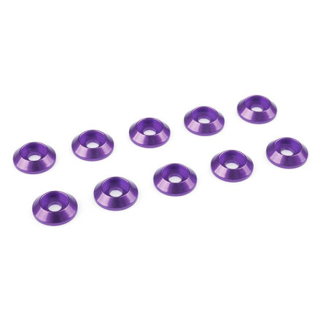 Podložka pro půlk. hlavu M3/10mm hliník fialová (10)