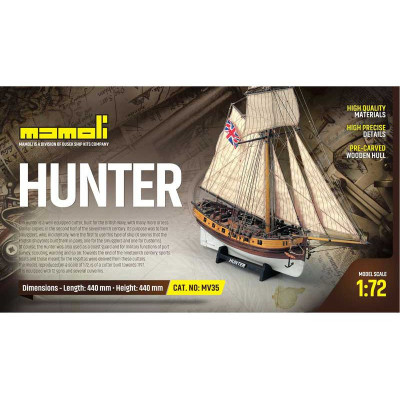 MAMOLI Hunter kutr 1:72 kit