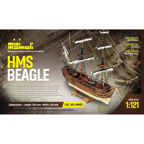 MINI MAMOLI H.M.S. Beagle 1:121 kit