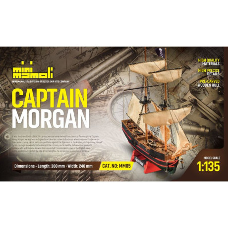 MINI MAMOLI Capitain Morgan 1:135 kit