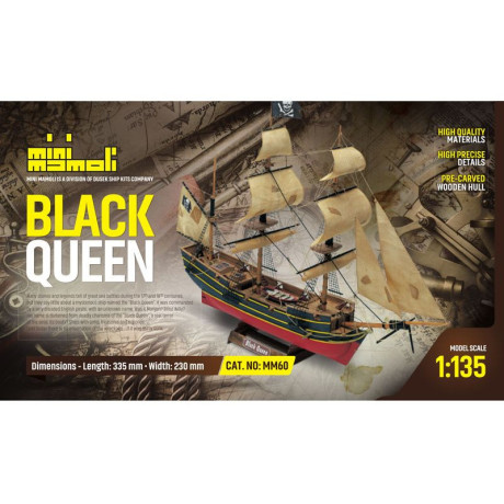 MINI MAMOLI Black Queen 1:135 kit