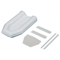 A Krick mentőcsónak 1:25 megfelelő kiegészítője a hajórajzoknak. ABS öntvény, hossza 125mm, szélessége 128mm, súlya 34g.