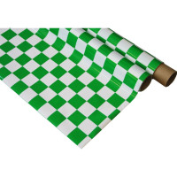 Megfizethető, kiváló minőségű, vasalható, fehér/zöld kockás bevonófólia fa- és habmodellekhez. Munkahőmérséklet 120-160 °C, a fólia zsugorodása 5-10% minden irányban egyformán! A kockák mérete: 25x25 mm.